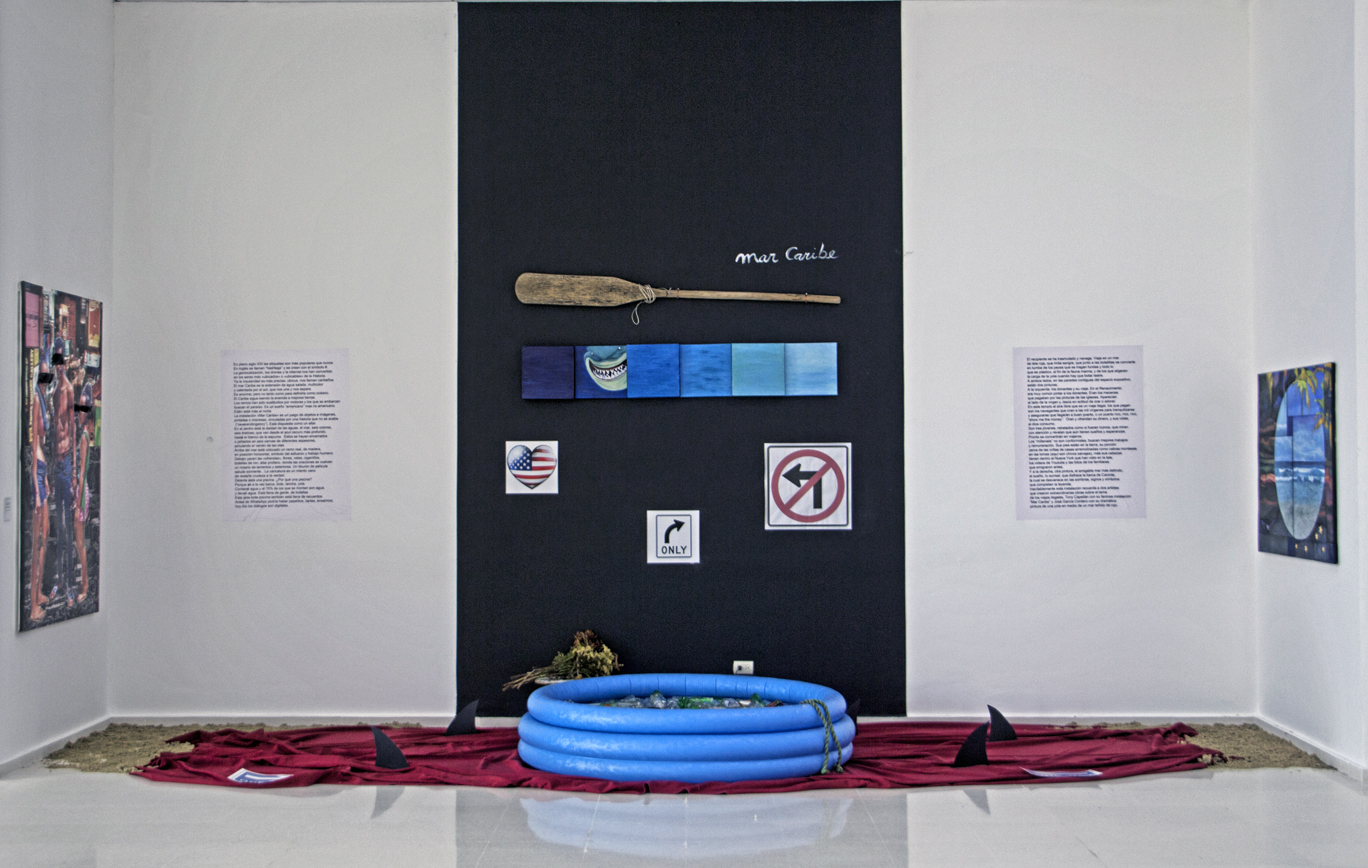 Caribbean Sea installation view by Enriquillo Amiama